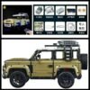 Land Rover Defender Super Large Power Remote Control Off road Vehicle Puzzle Assembly Building Blocks