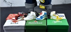 Mini Basketball Shoe Keychain Pendant
