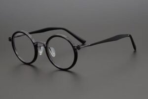 Pure Titanium Vintage Round Glasses